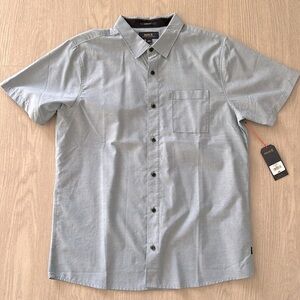 Roark Men's Well Worn Short Sleeve Oxford Shirt // Large